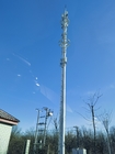 Komunikacyjna wieża antenowa z pojedynczą rurą o małej powierzchni