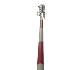 Stalowa ocynkowana rurowa wieża antenowa z pojedynczą rurą Słup komunikacyjny