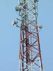 Malowane 15-metrowe stalowe wieże telekomunikacyjne