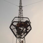 Standardowe połączenie kołnierzowe ASTM 36m / S Guyed Wire Tower Konfigurowalna stal konstrukcyjna ze stali i stopu
