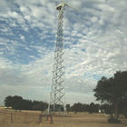 Ocynkowana stalowa rura telekomunikacyjna Rurowa antena kratowa Stalowa wieża 4 nogi Dostosowane