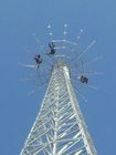 Teleskopowa wieża z odciągiem telekomunikacyjnym Telekomunikacja