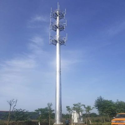 Antena Wifi Telekomunikacja Stalowa wieża Monopole 15m