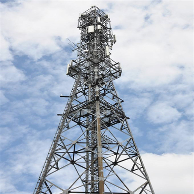 Bts Fm Satellite Rurowa stalowa wieża z 3 nogami Lattice Telecom