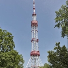 Rurowa stalowa kątowa stalowa wieża radiowo-telewizyjna 80m