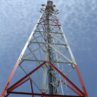 Samonośna wieża 4-nożna Gsm Bts Mobilny kątowy stalowy radar telekomunikacyjny